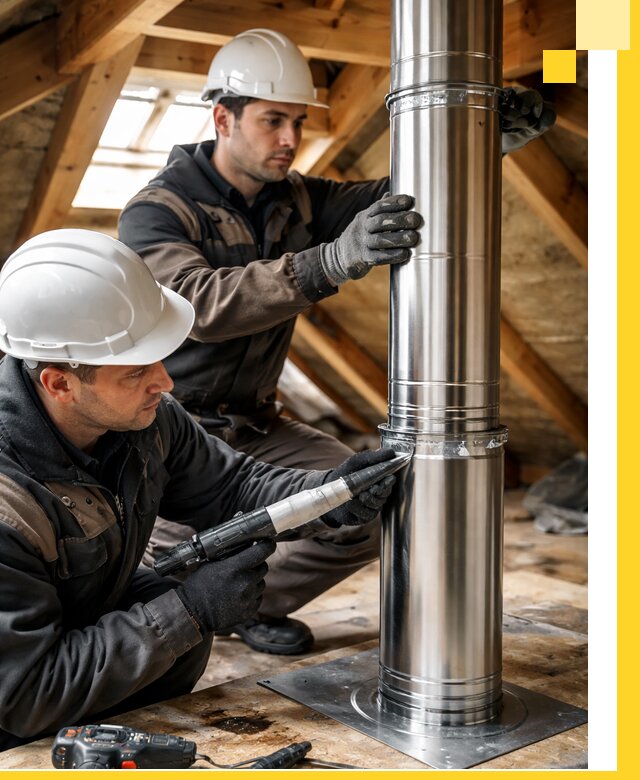 Монтаж дымоходов для каминов в Устях-Лабинске с гарантией качества