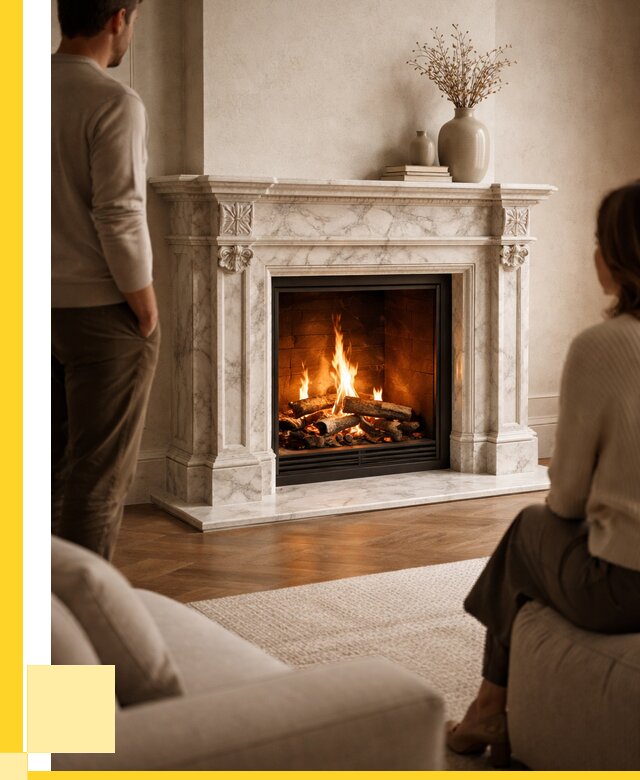 Мраморные камины под ключ в Устях-Лабинске от 255400 р. | ЭриданУлб