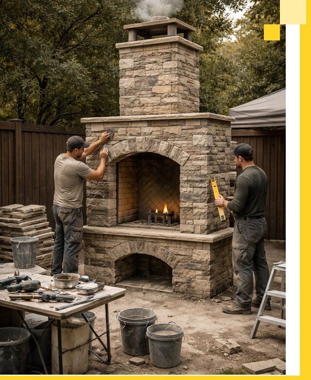 Проектирование и установка уличных каминов в Устях-Лабинске