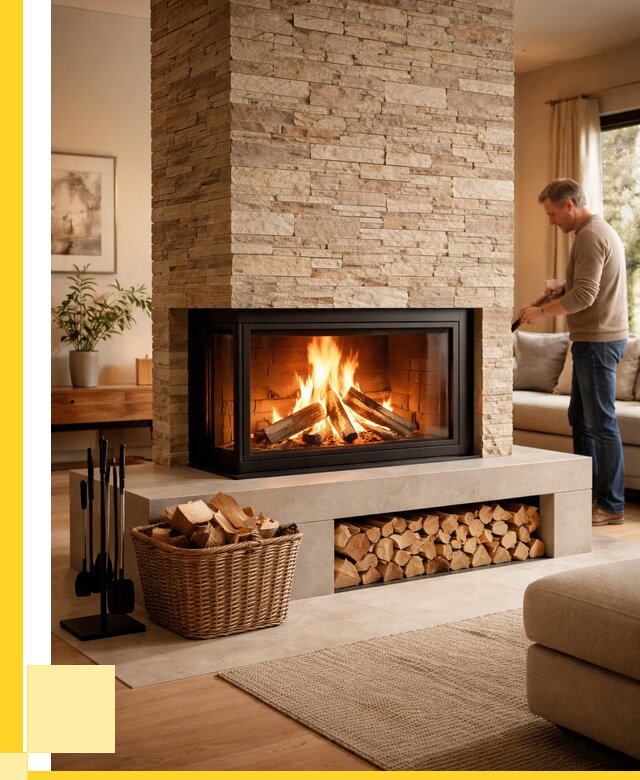 Дровяной камин под ключ в Устях-Лабинске от 204320 р. | ЭриданУлб