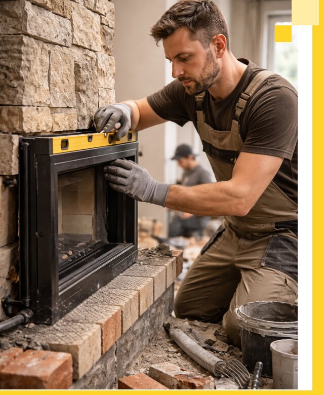 Дровяные камины под ключ в Устях-Лабинске: монтаж, обустройство