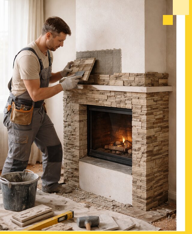 Изготовление и монтаж каминов для дома под ключ в Устях-Лабинске