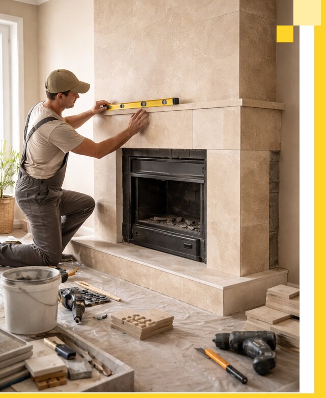 Установка и монтаж каминов в частном доме под ключ в Устях-Лабинске