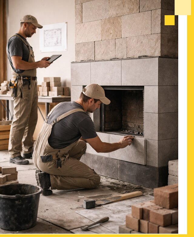 Индивидуальные проекты каминов и каминных систем в Устях-Лабинске