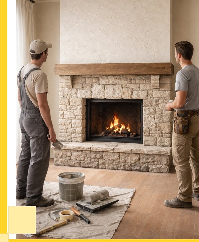 Отделка каминов в Устях-Лабинске от 6640 р. под ключ | ЭриданУлб