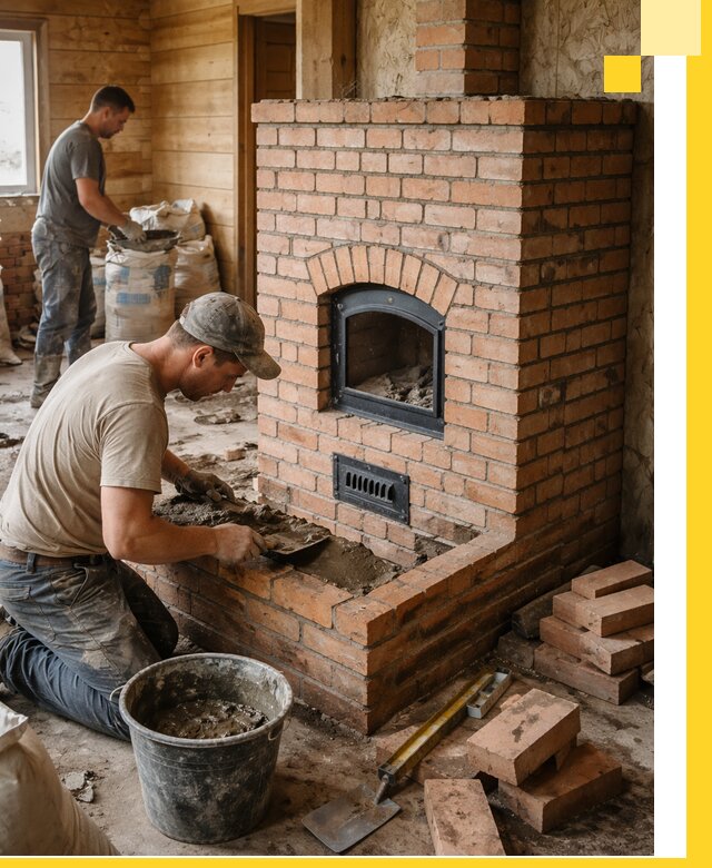 Профессиональное строительство печей в Устях-Лабинске под ключ