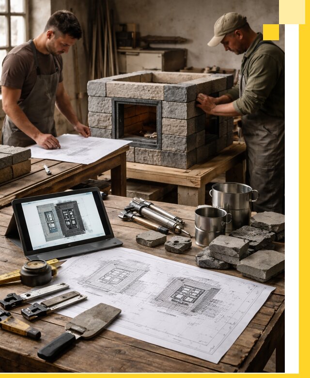 Разработка проектов печей с согласованием и монтажом в Устях-Лабинске