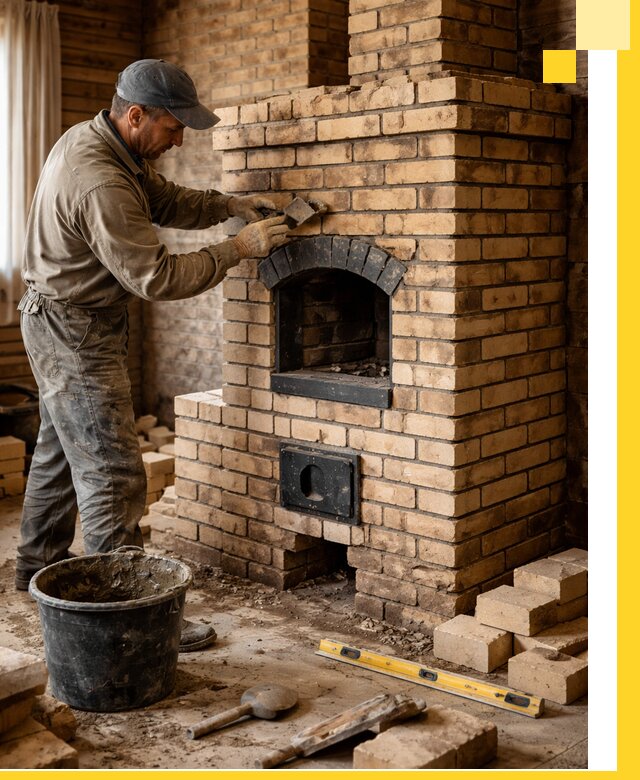 Кирпичные печи под ключ в Устях-Лабинске: проектирование и кладка