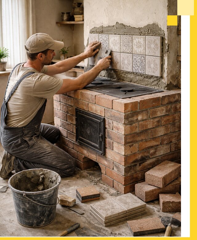 Печи с плитой на заказ монтаж гарантия и сервис в Устях-Лабинске