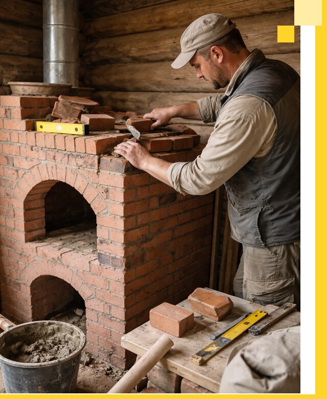 Изготовление и установка русских печей в Устях-Лабинске под ключ