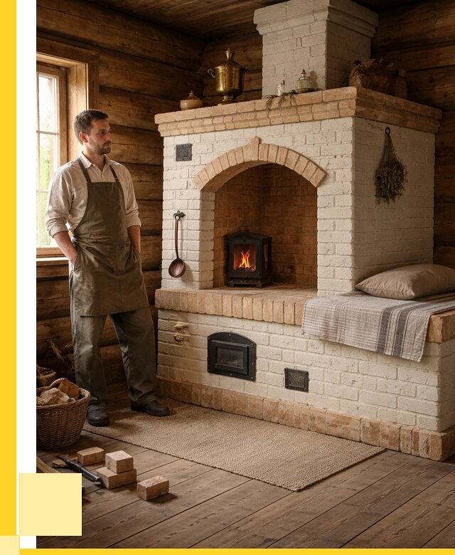 Русские печи с лежанкой под ключ в Устях-Лабинске от 153240 р. ЭриданУлб