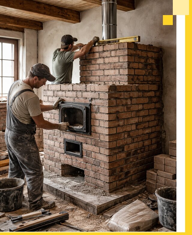 Печи для загородного дома под ключ в Устях-Лабинске — монтаж и сервис