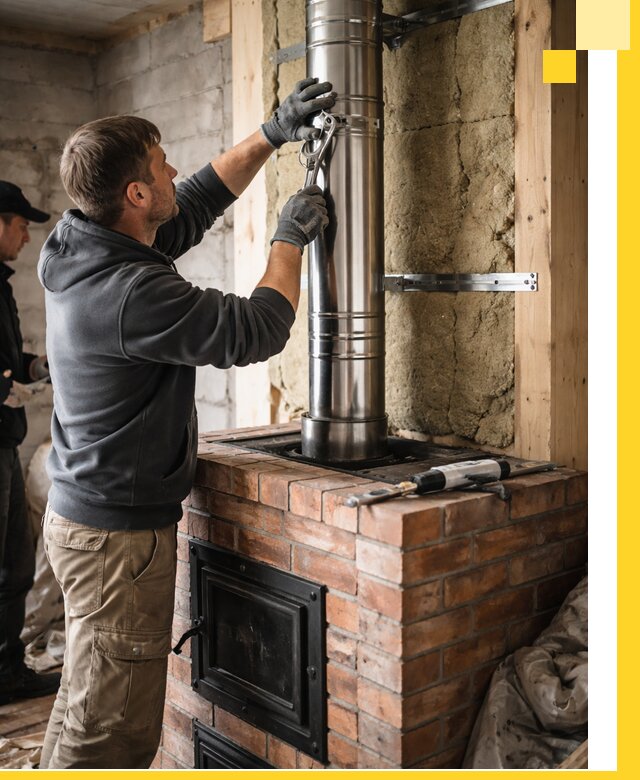 Изготовление и монтаж печей и дымоходов под ключ в Устях-Лабинске