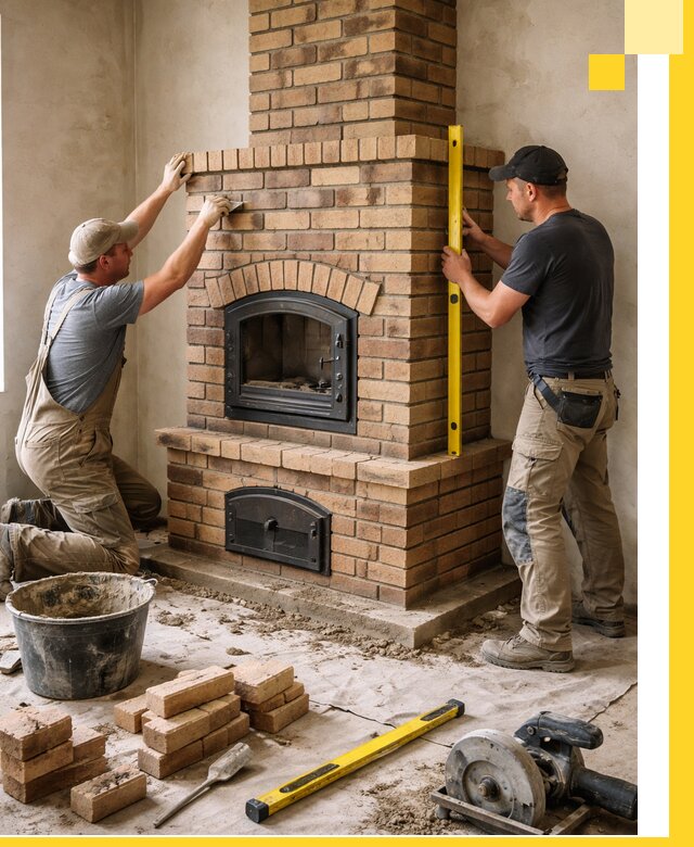 Продажа и установка печей и каминов для дома под ключ в Устях-Лабинске