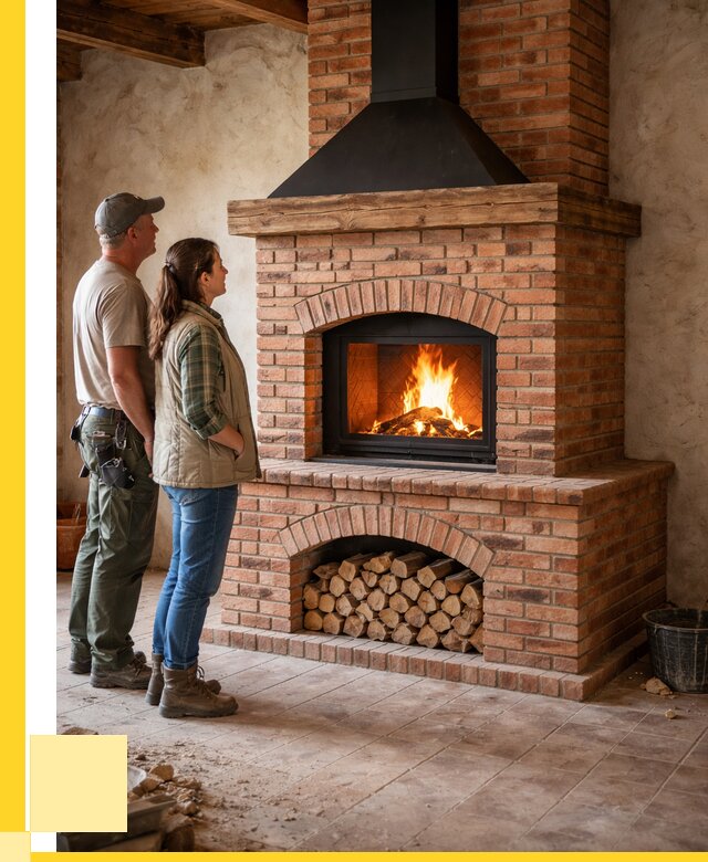 Печи камины из кирпича в Устях-Лабинске от 122592 р. | ЭриданУлб