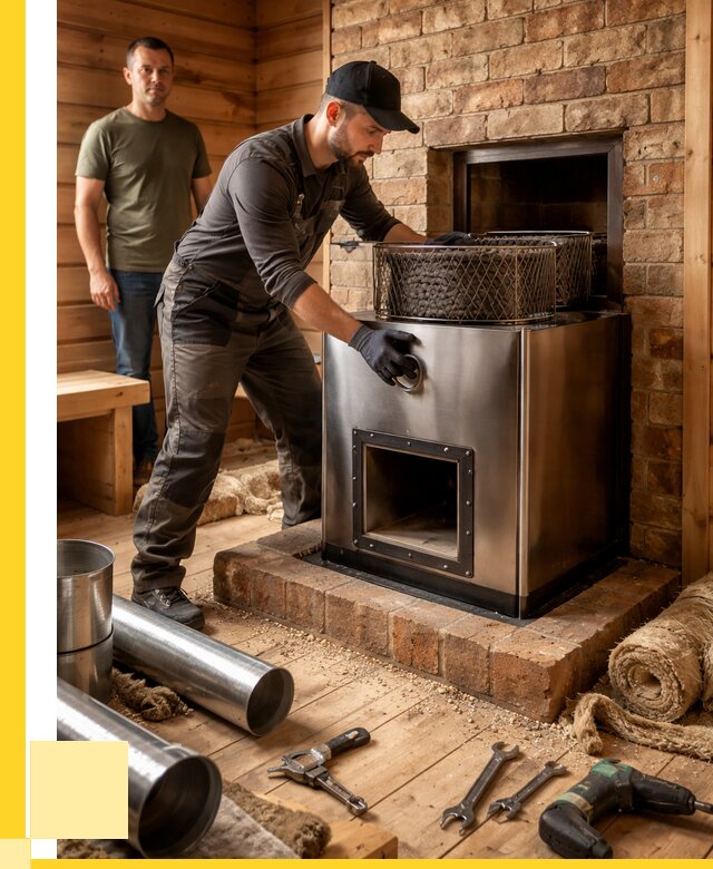 Монтаж банных печей под ключ в Устях-Лабинске от 18389 р., ЭриданУлб