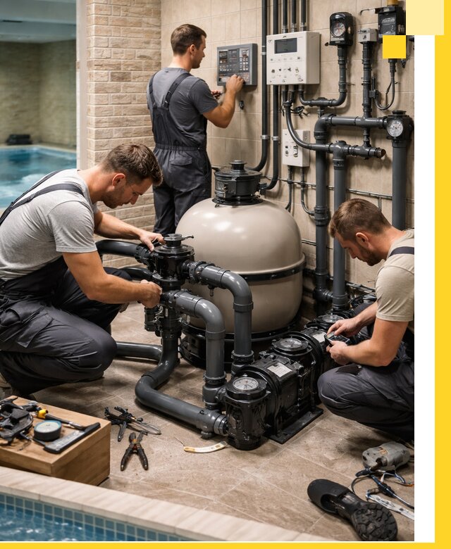 Комплексное оборудование для бассейнов под ключ в Устях-Лабинске