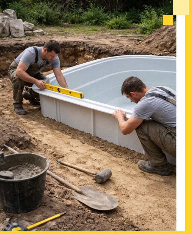 Производство и установка пластиковых бассейнов в Устях-Лабинске под ключ