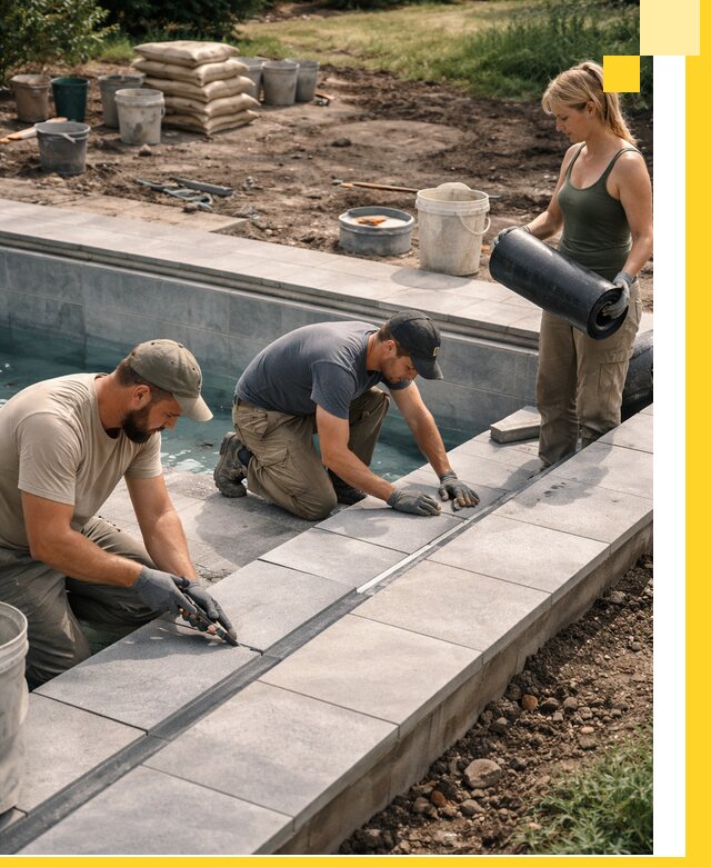 Строительство и монтаж уличных бассейнов под ключ в Устях-Лабинске