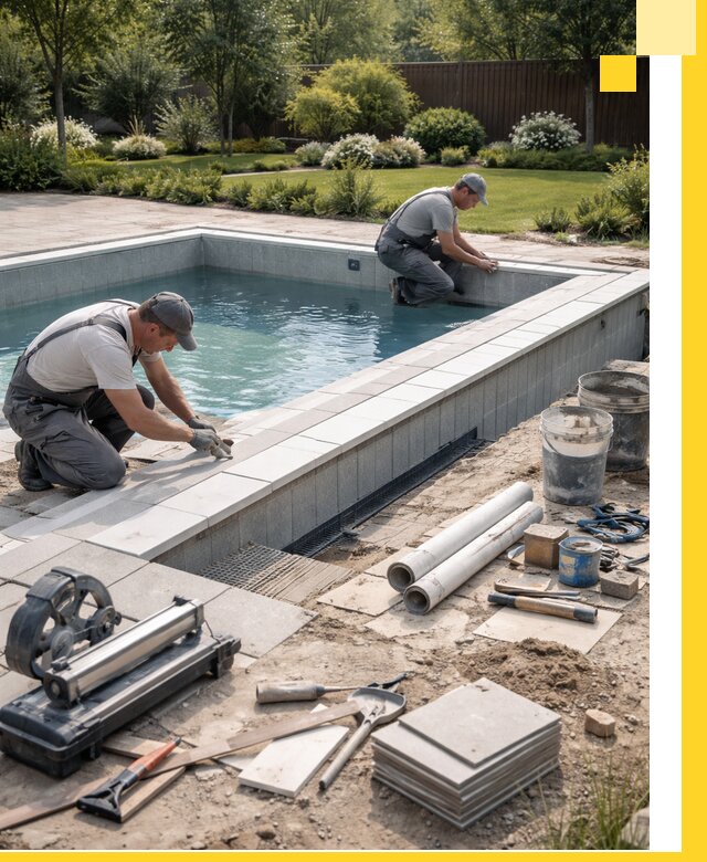 Строительство открытых бассейнов под ключ в Устях-Лабинске профессионально