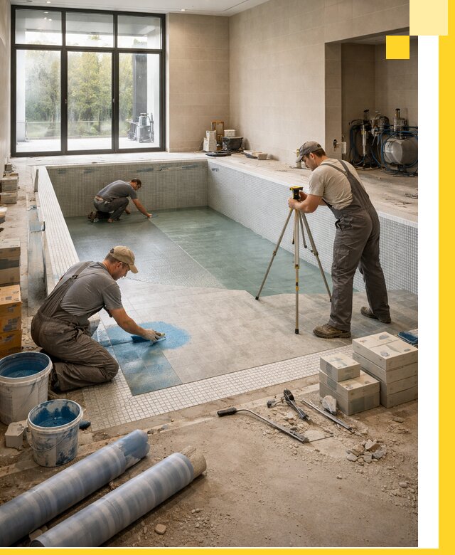 Проект и строительство закрытых бассейнов в Устях-Лабинске под ключ