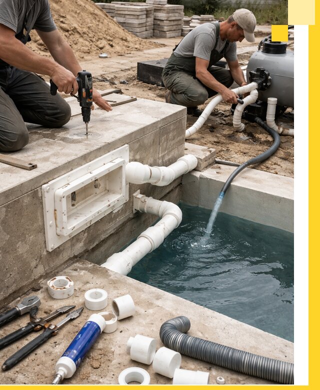 Строительство скиммерных бассейнов под ключ в Устях-Лабинске