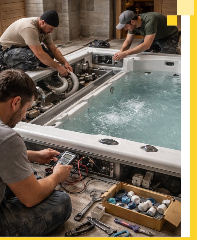 Гидромассажные бассейны под ключ в Устях-Лабинске, дизайн и монтаж