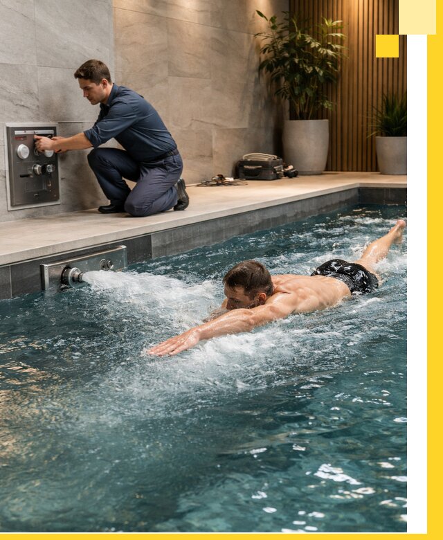 Проектирование и монтаж бассейнов с противотоком в Устях-Лабинске