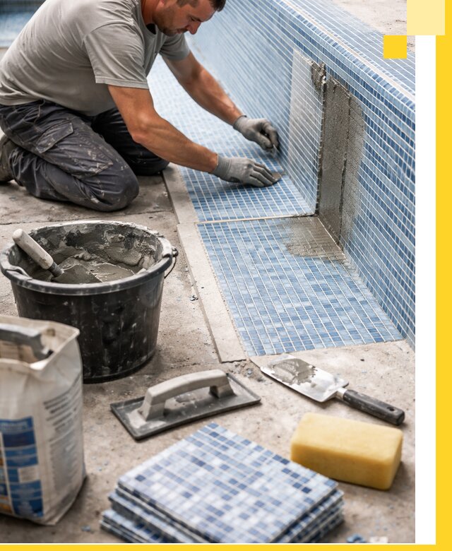 Укладка и ремонт мозаики для бассейнов под ключ в Устях-Лабинске