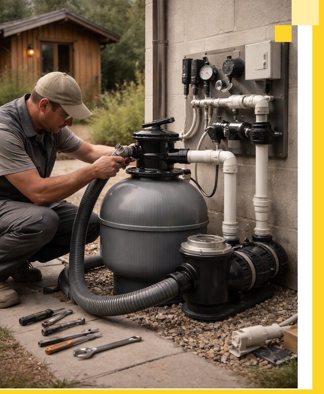 Продажа и монтаж фильтров и насосов для бассейнов в Устях-Лабинске