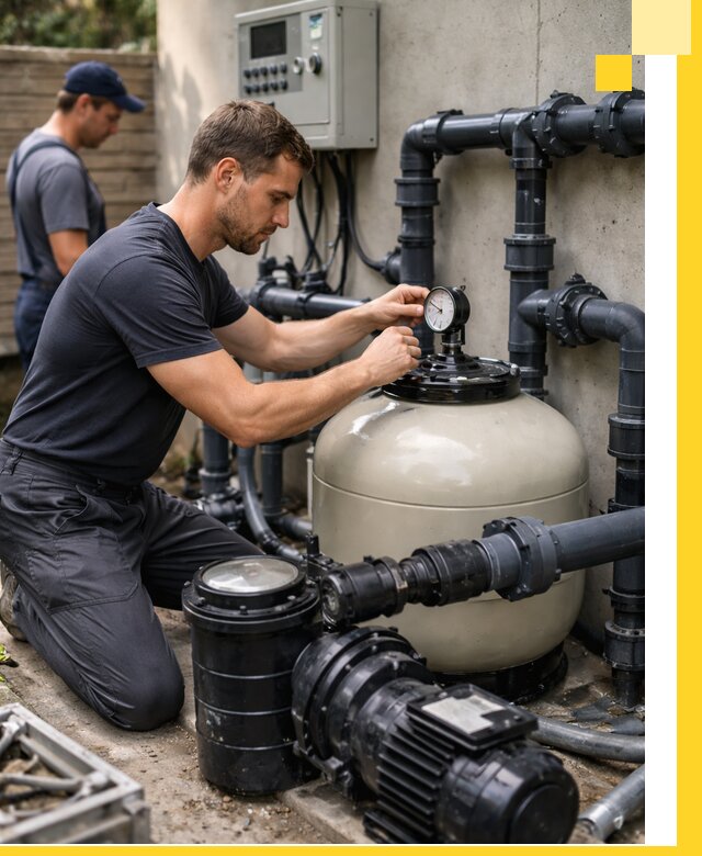 Поставка и монтаж фильтровального оборудования для бассейнов в Устях-Лабинске