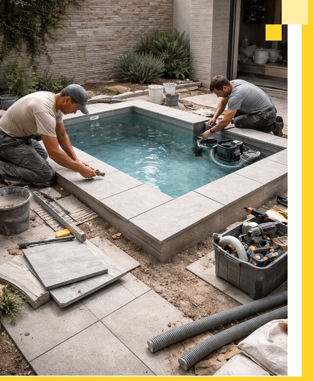 Мини бассейны под ключ в Устях-Лабинске, дизайн и установка