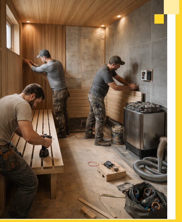 Сауны под ключ в Устях-Лабинске, проектирование, строительство, отделка