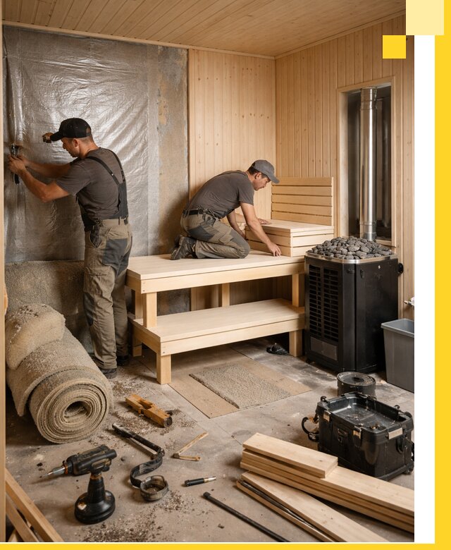 Проекты саун под ключ в Устях-Лабинске дизайн и строительство