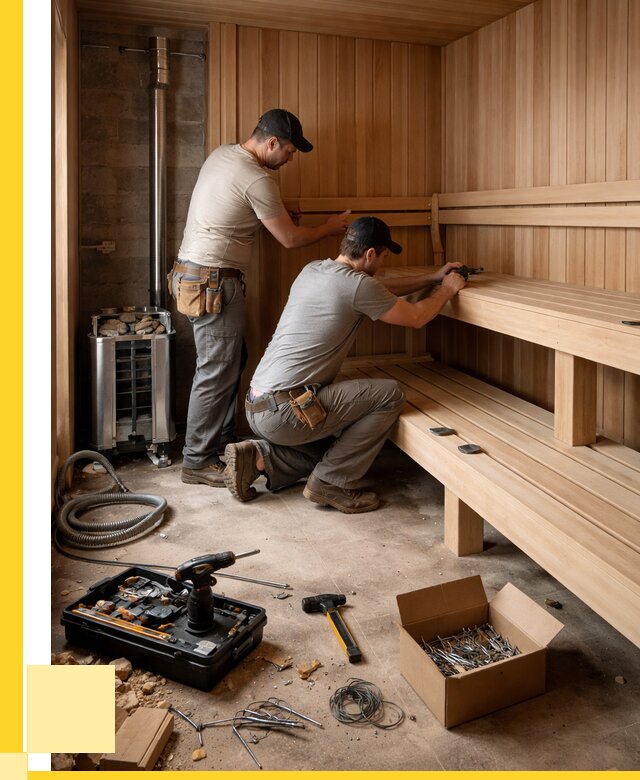 Монтаж саун под ключ в Устях-Лабинске от 122592 р. | ЭриданУлб