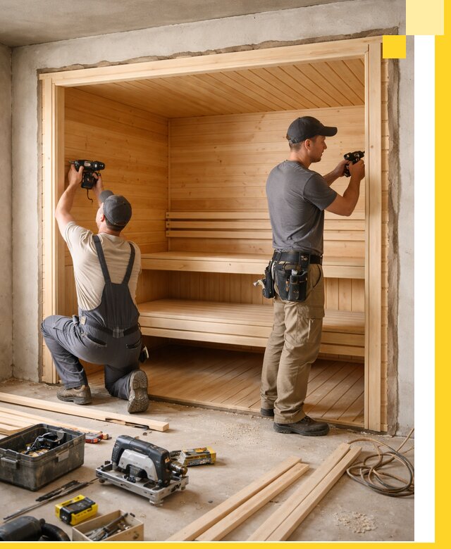 Монтаж саун под ключ в Устях-Лабинске — проектирование и установка