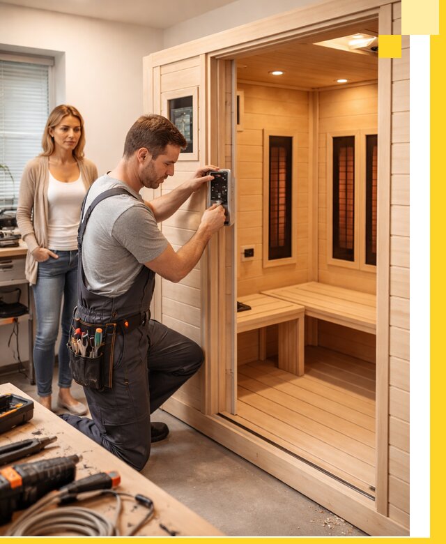 Инфракрасные сауны под ключ в Устях-Лабинске продажа и установка