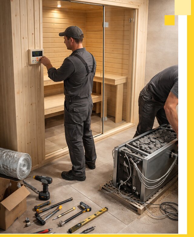 Поставка, установка и монтаж электрических саун в Устях-Лабинске