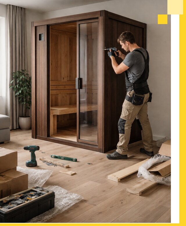 Установка и производство мини саун под ключ в Устях-Лабинске