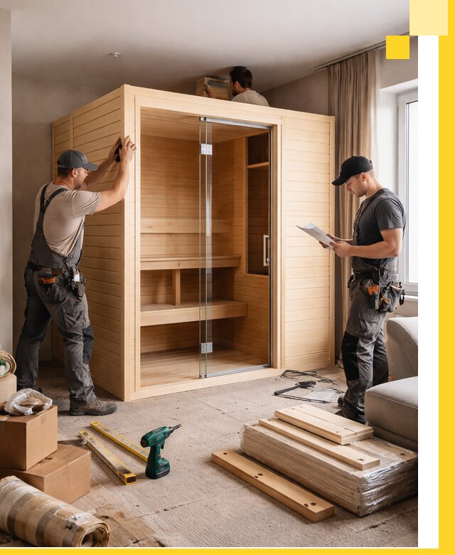 Установка и благоустройство саун в квартире в Устях-Лабинске