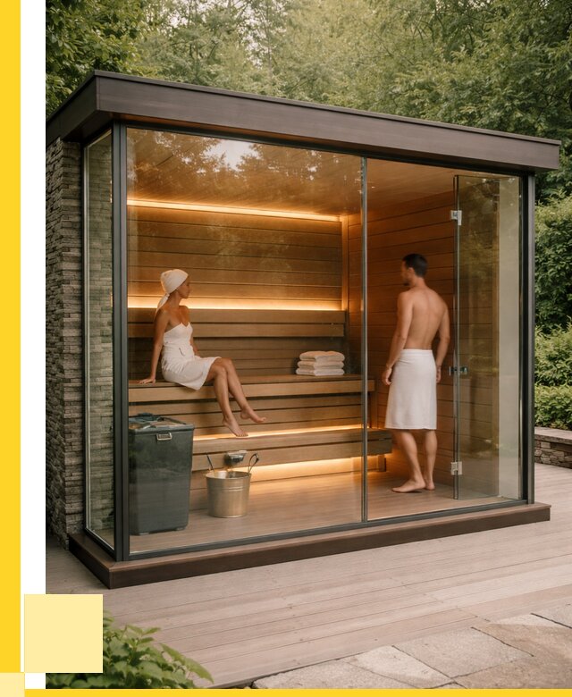 Сауна стеклянная и двери для сауны в Устях-Лабинске от 255400 р. | ЭриданУлб