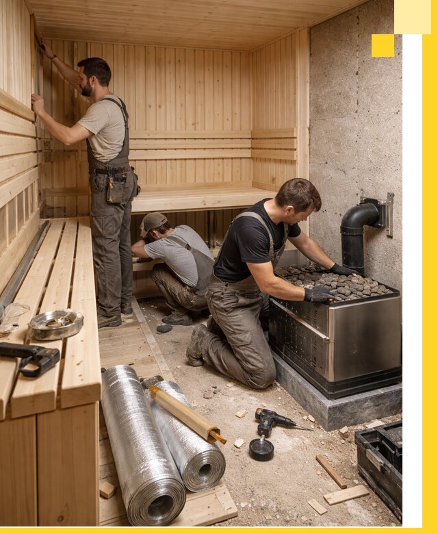 Индивидуальные сауны на заказ в Устях-Лабинске под ключ, проект и монтаж