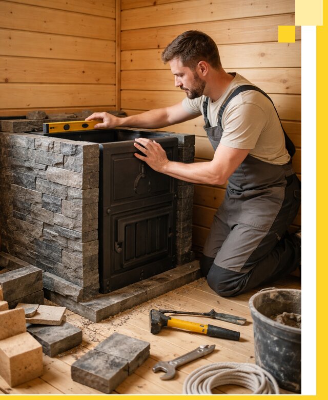 Производство и установка печей для саун под ключ в Устях-Лабинске