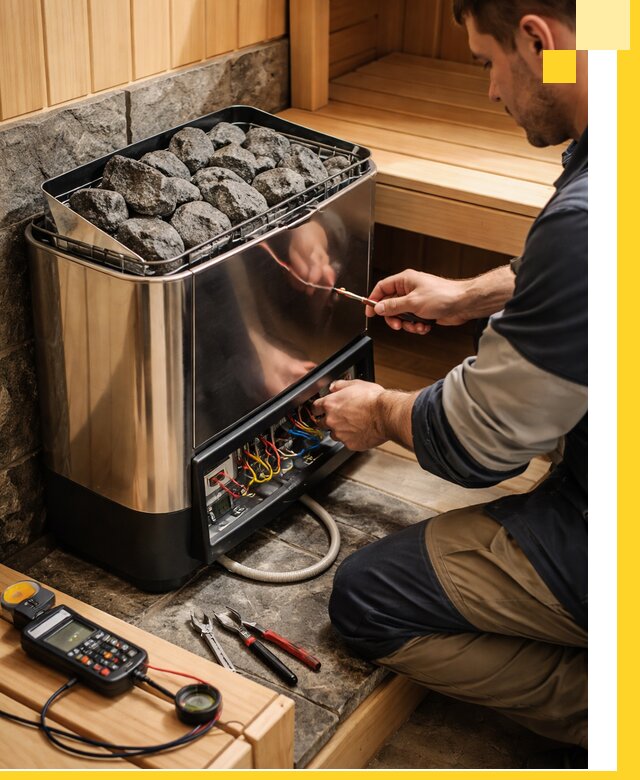 Продажа и установка электрокаменок для саун в Устях-Лабинске