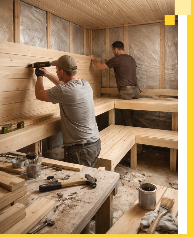 Профессиональная отделка бань и саун под ключ в Устях-Лабинске