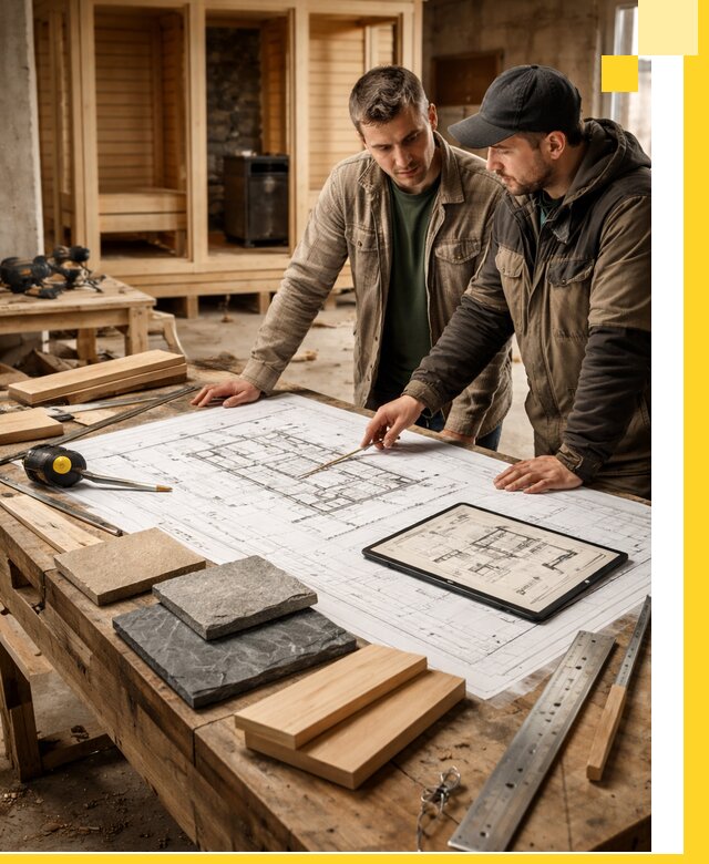 Проекты бань под ключ и планы строительства в Устях-Лабинске