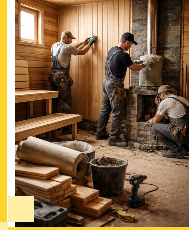 Ремонт бань под ключ в Устях-Лабинске от 45972 р. | ЭриданУлб