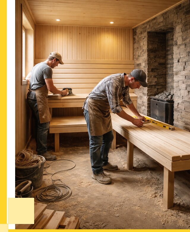 Отделка бани в Устях-Лабинске: внутренняя отделка от 3065 р. | ЭриданУлб