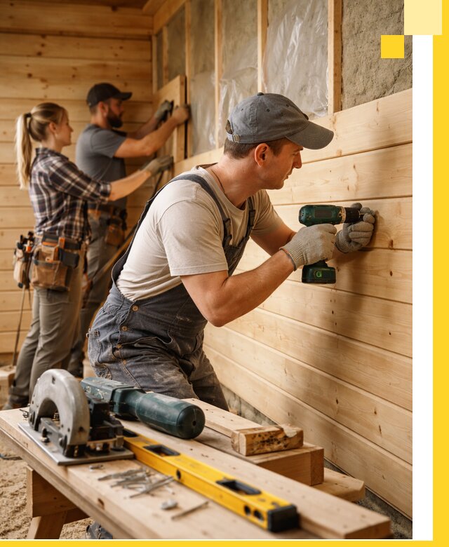 Обшивка бань под ключ в Устях-Лабинске: отделка стен и потолков