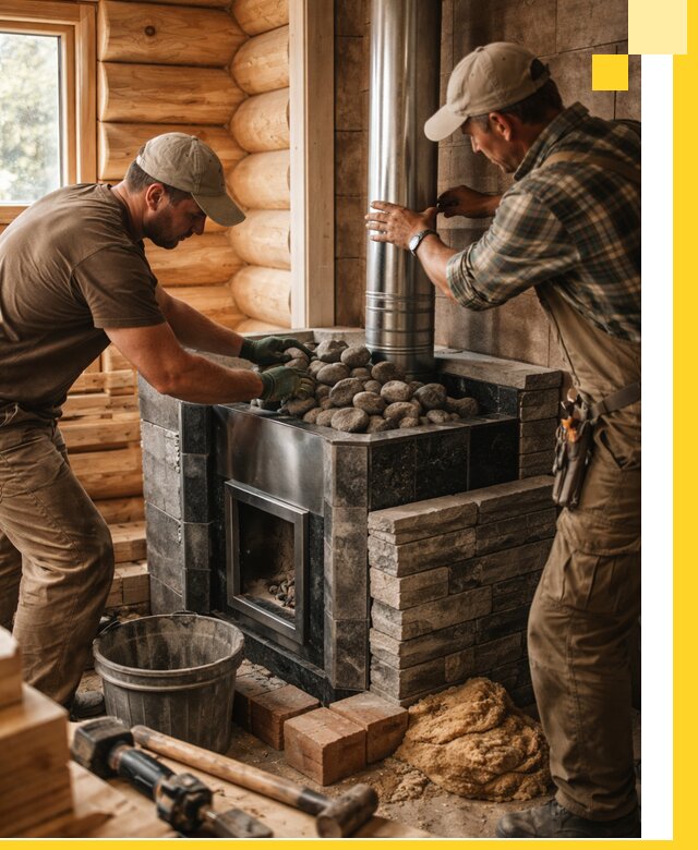 Строительство и отделка русских бань под ключ в Устях-Лабинске